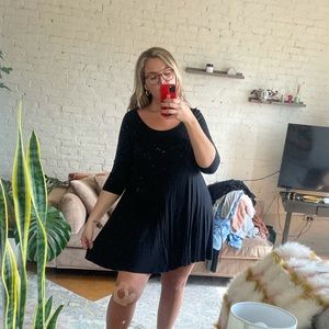 American eagle long sleeve shift dress